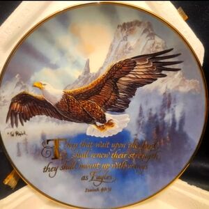 Eagle Plate--"They Shall Mount Up With Wings As Eagles"--Ted Blaylock--